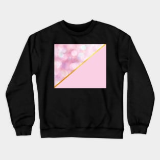 Pink and gold abstract bubbly Crewneck Sweatshirt